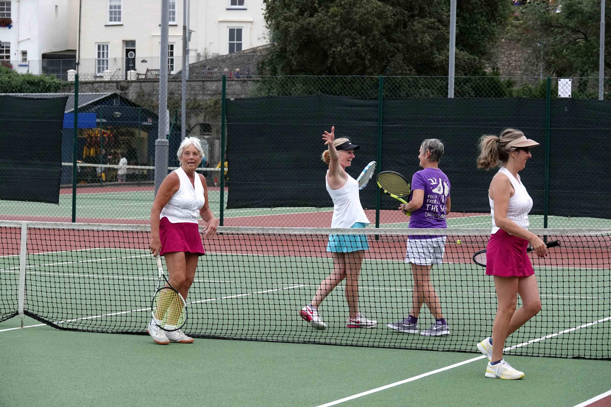 Players on court at Coronation Park